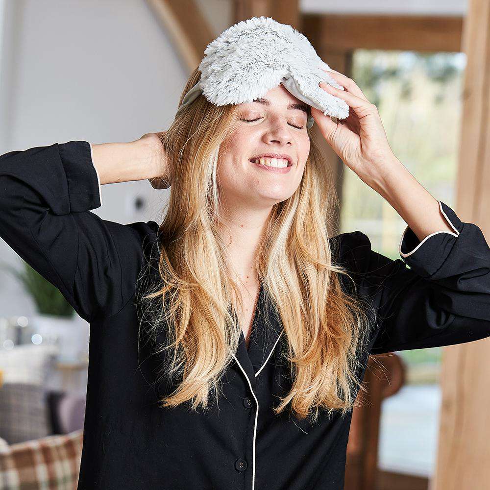 Marshmallow Gray Eye Mask Warmies - Image 2