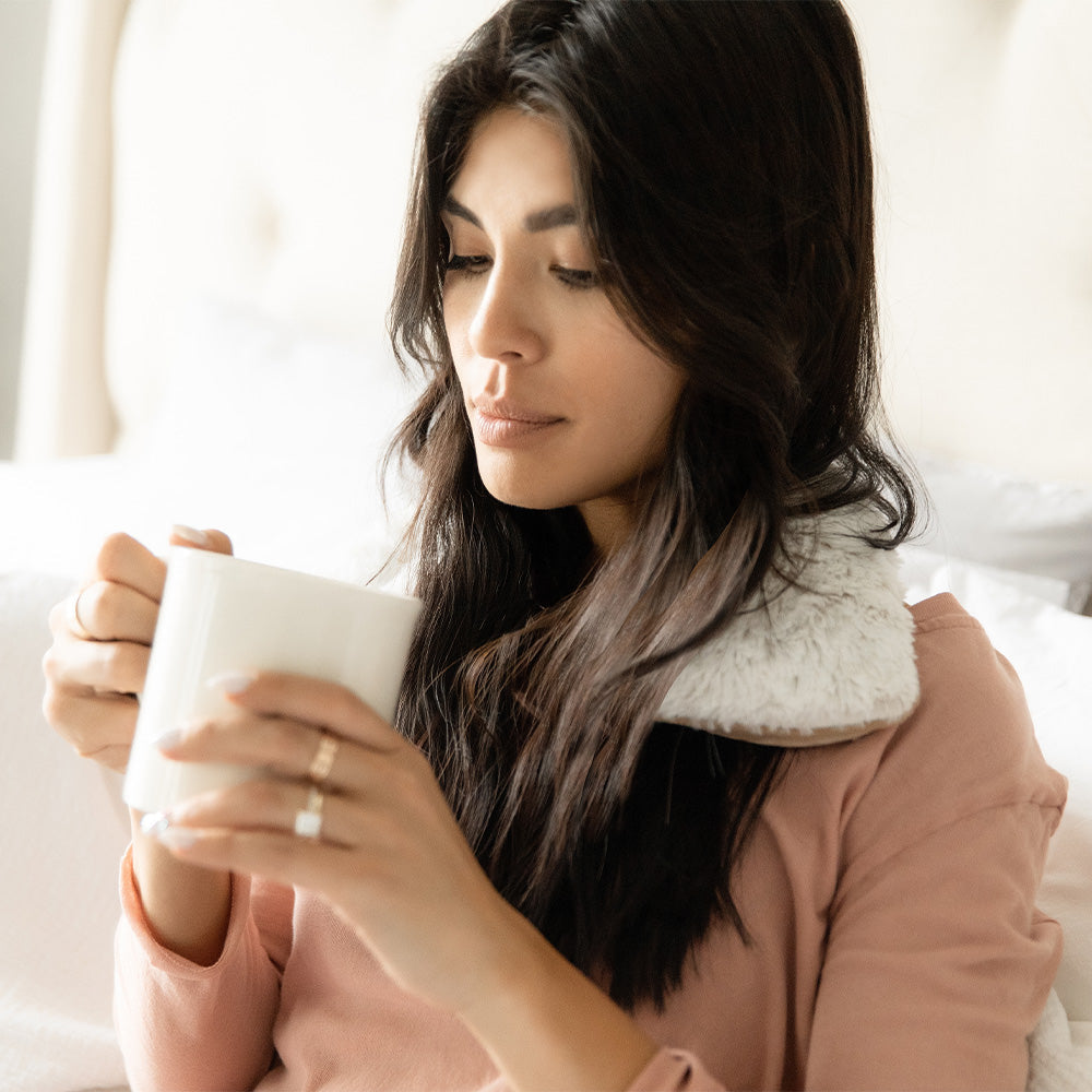 Marshmallow Brown Neck Wrap Warmies - Image 2