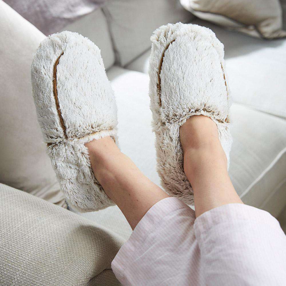 Marshmallow Brown Slippers Warmies® - Image 2