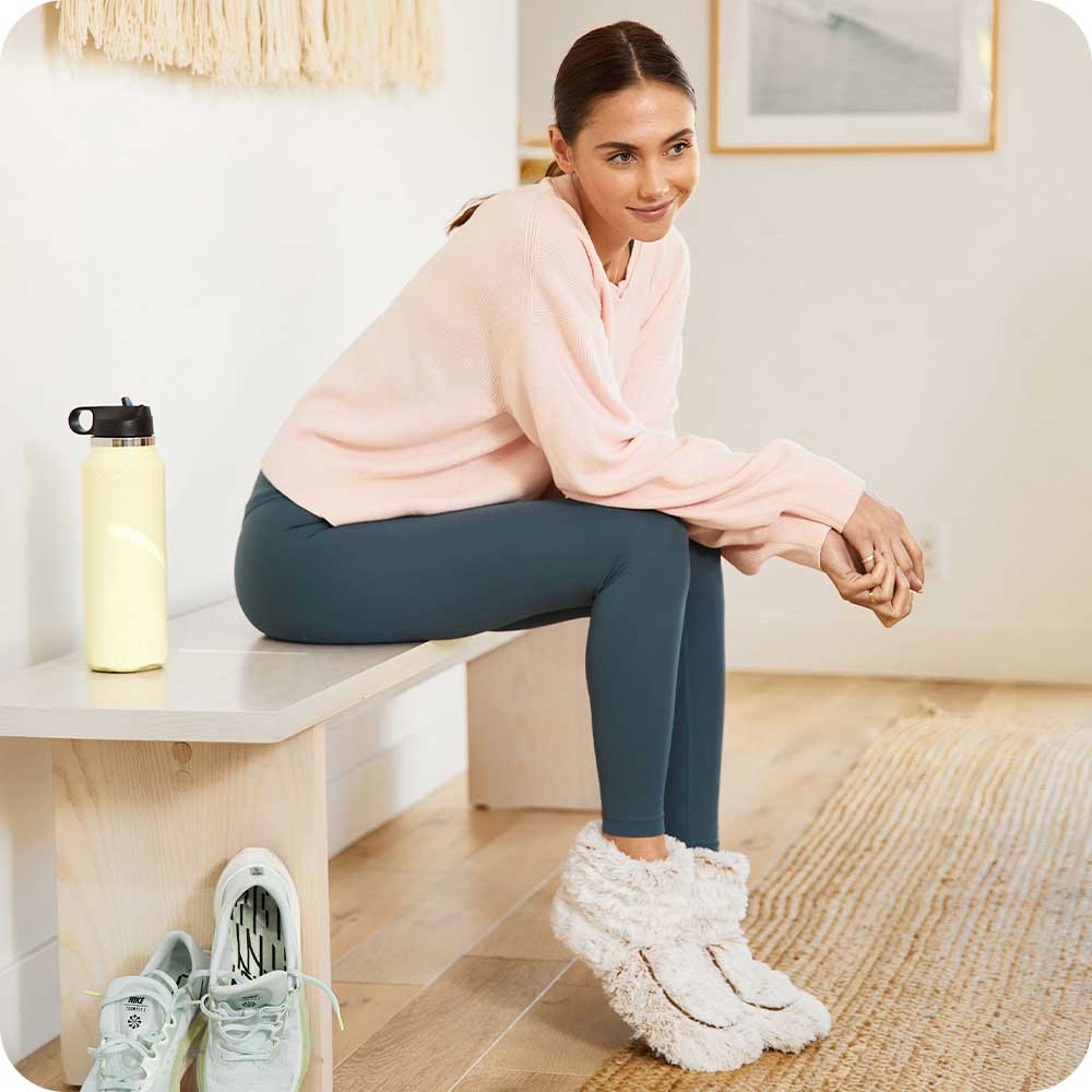 Marshmallow Brown Boots Warmies® - Image 3