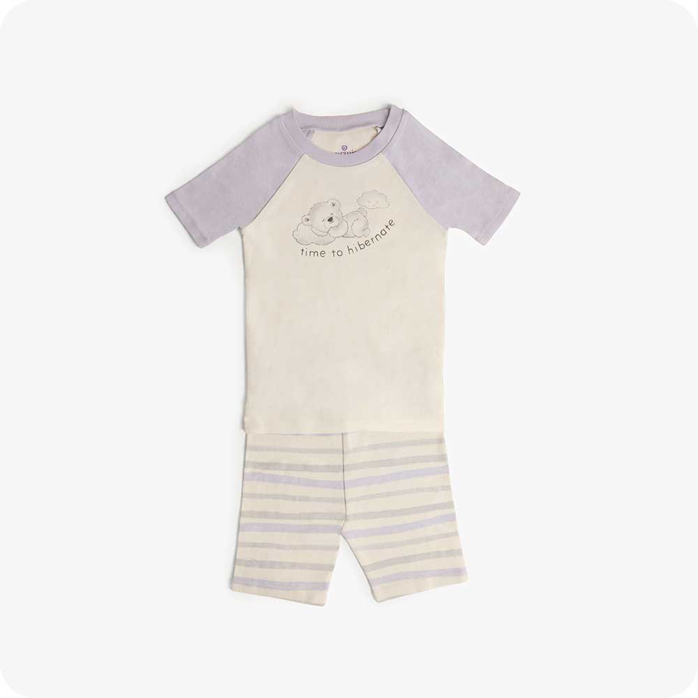 Marshmallow Bear Shorties Pajamas