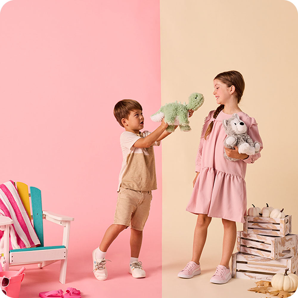 Green Long Neck Dinosaur Warmies - Image 3